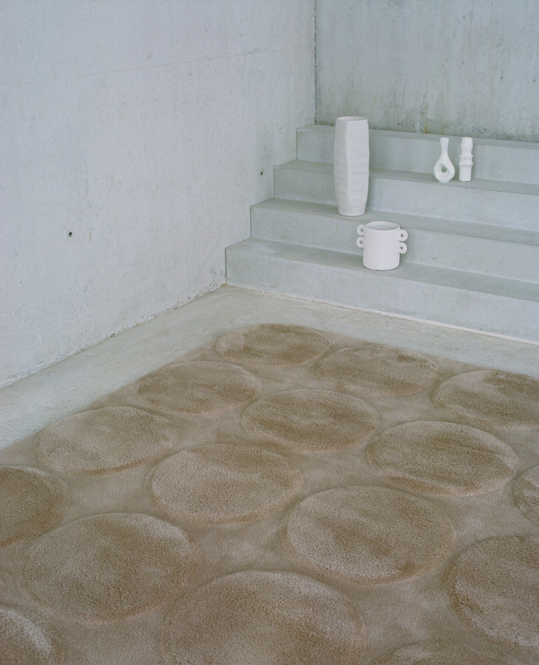 Land Mark - Mohair rug, Hand tufted &amp; Hand carved