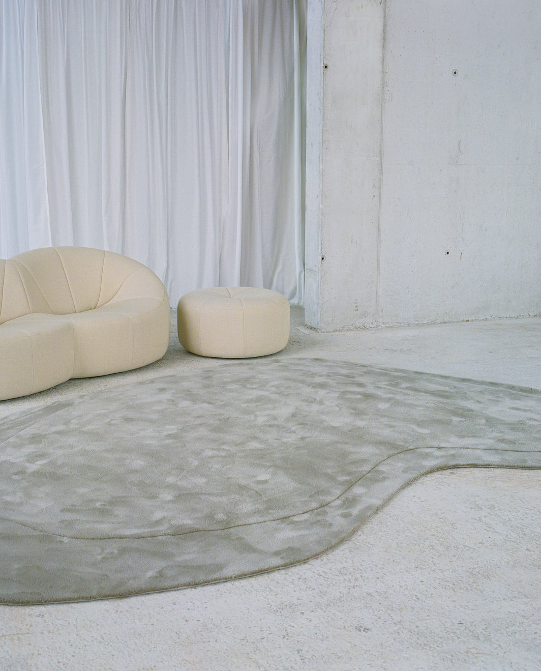 Second Nature - Mohair rug, Hand tufted