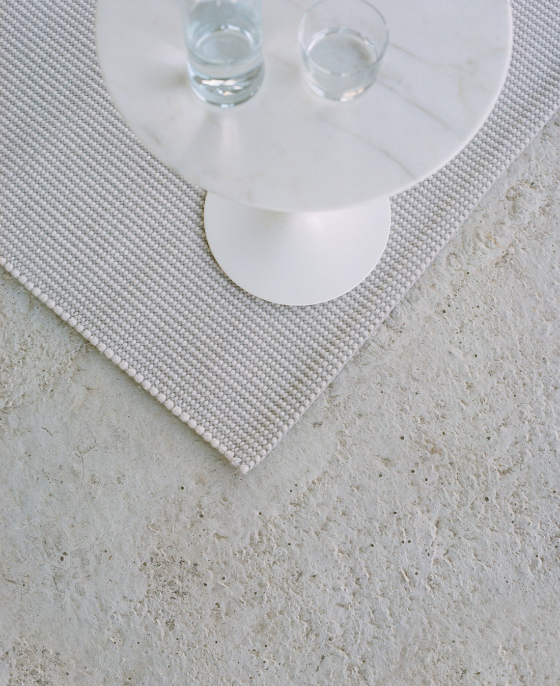 Mile Stone - Wool &amp; Thick Eucalyptus rug, Handwoven