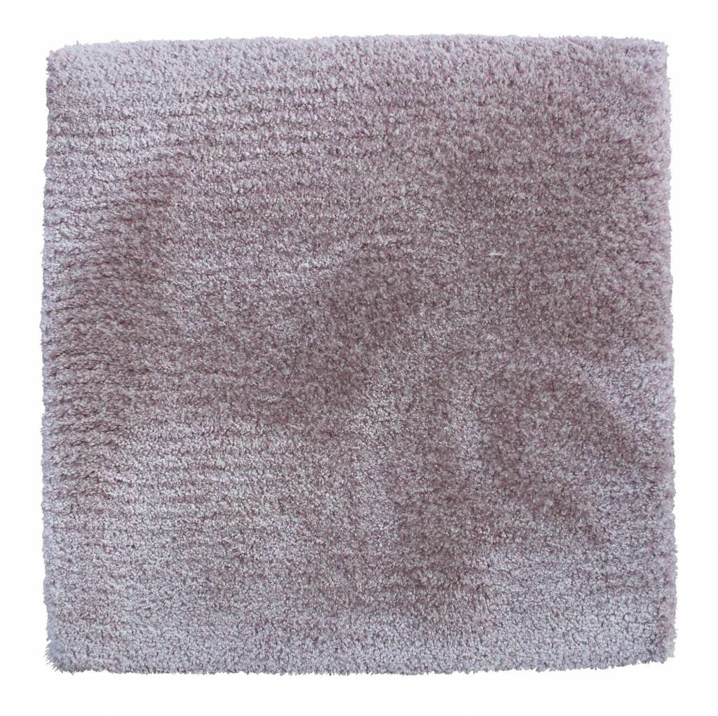 Move Slow rug hand-tufted from eucalyptus yarn, 16 mm cut pile, light purple