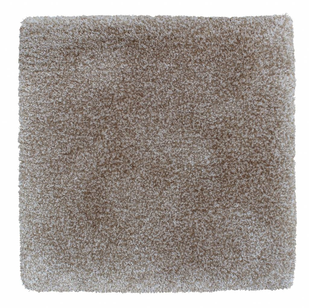 Move Slow rug hand-tufted from eucalyptus yarn, 16 mm cut pile, warm grey