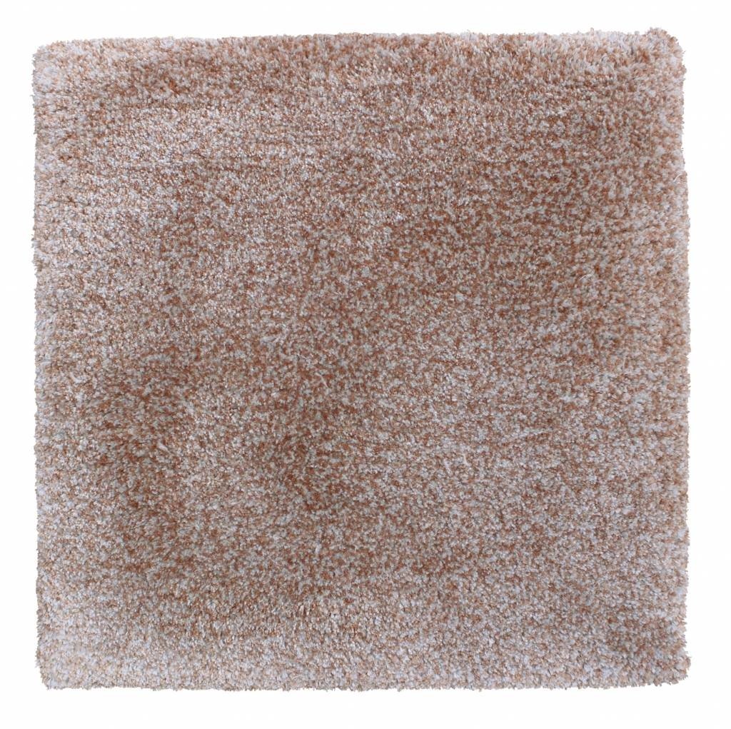 Move Slow rug hand-tufted from eucalyptus yarn, 16 mm cut pile, soft brown 