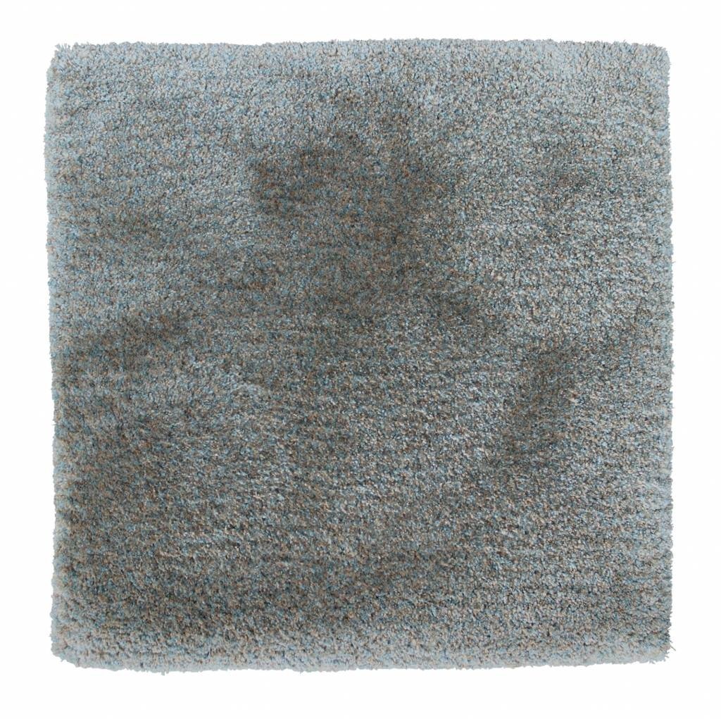Move Slow rug hand-tufted from eucalyptus yarn, 16 mm cut pile, light blue