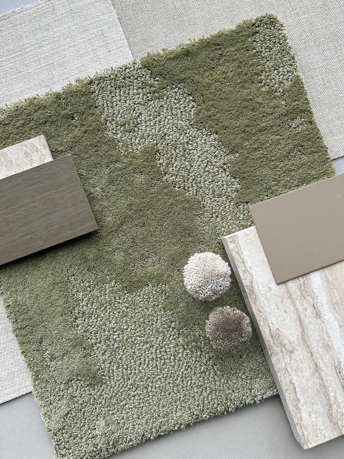 New Start Pattern A - Color 20 Biodegradable PET rug, Hand tufted