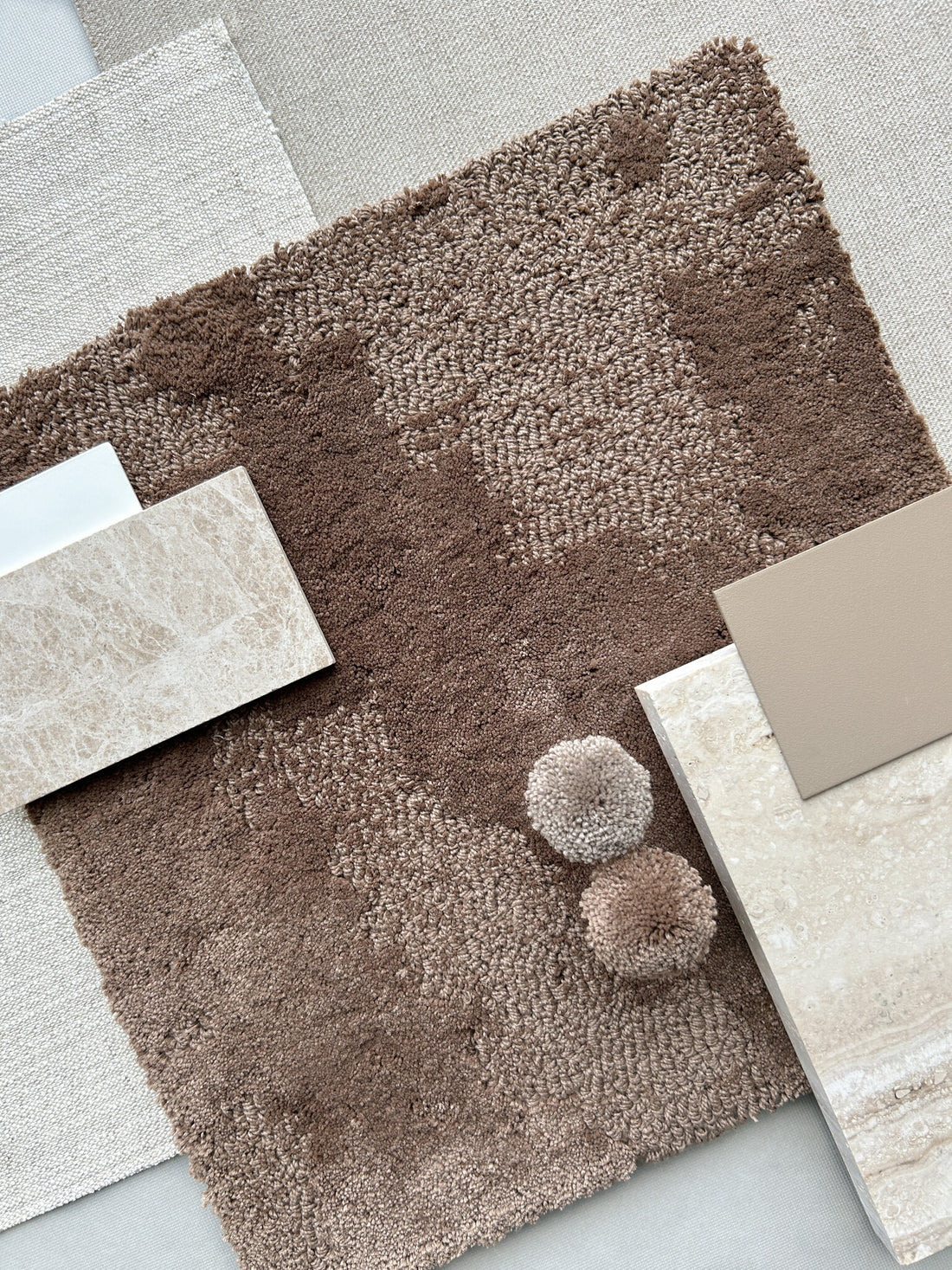 New Start Pattern A - Color 8 biodegradable PET rug, Hand tufted