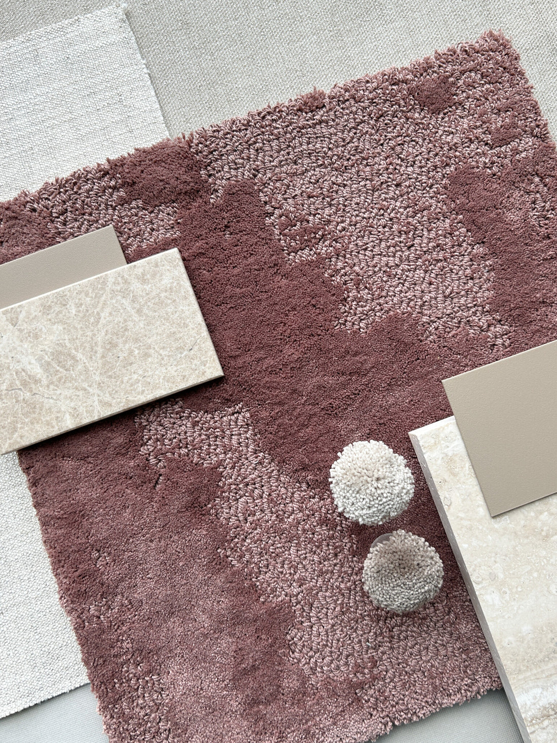 New Start Pattern A - Color 34 Biodegradable PET rug, Hand tufted