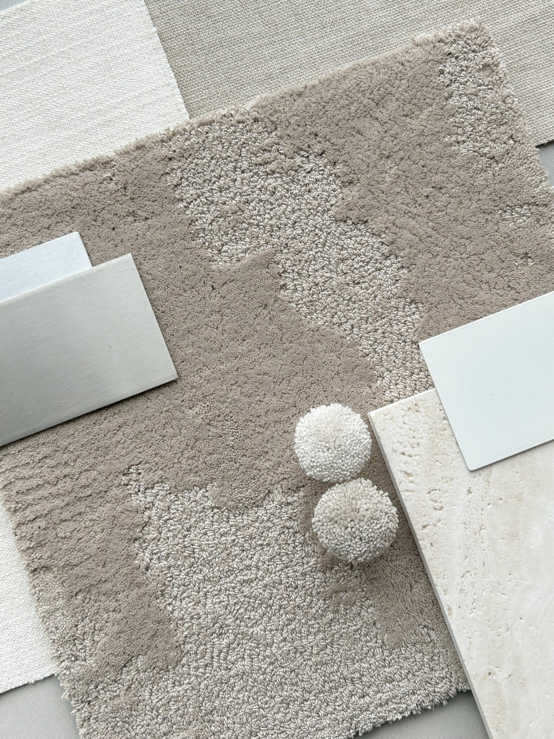 New Start Pattern A - Color 4 biodegradable PET rug, Hand tufted