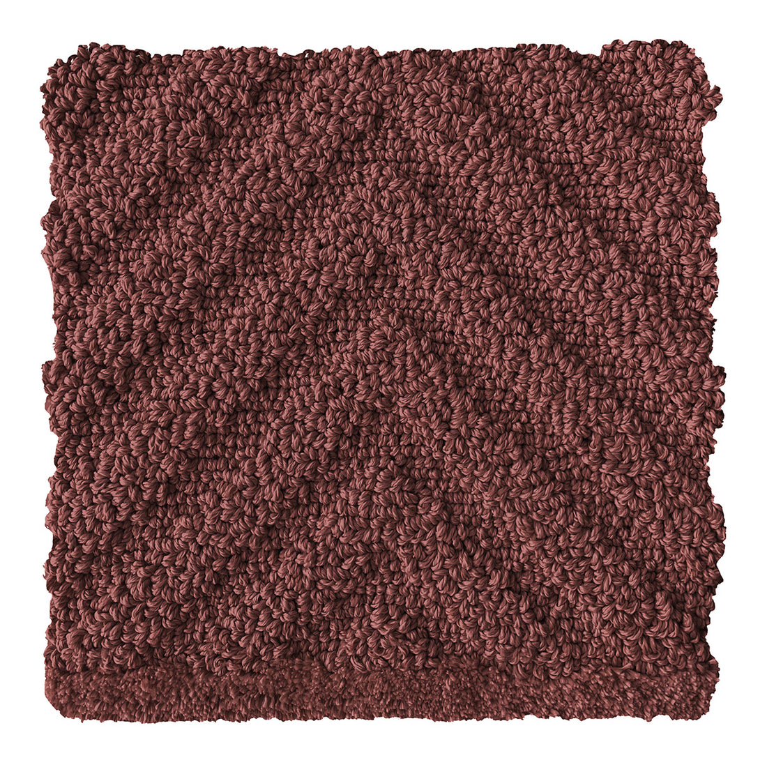 Over Seas - Polypropylene rug,  Hand tufted, 8 &amp; 12 mm pile, deep red 