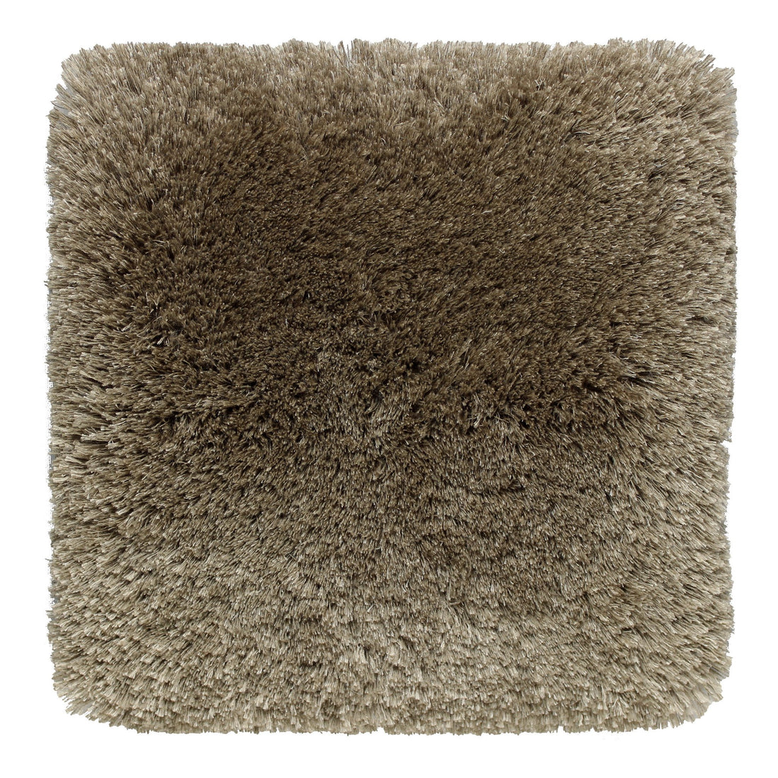Show Off -  Mohair &amp;  Bamboo rug, Hand tufted, 40 mm pile, taupe clay