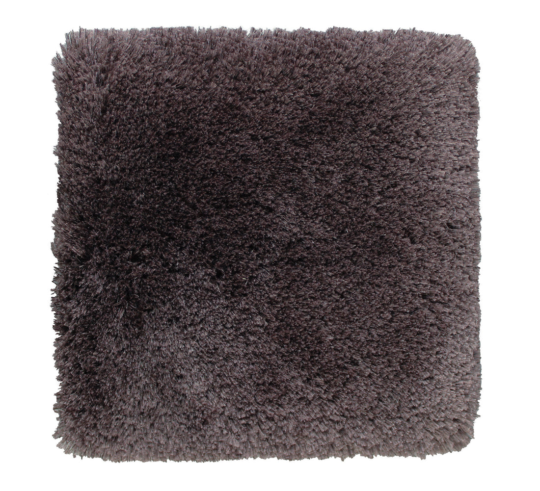 Show Off -  Mohair &amp;  Bamboo rug, Hand tufted, 40 mm pile, dark purple