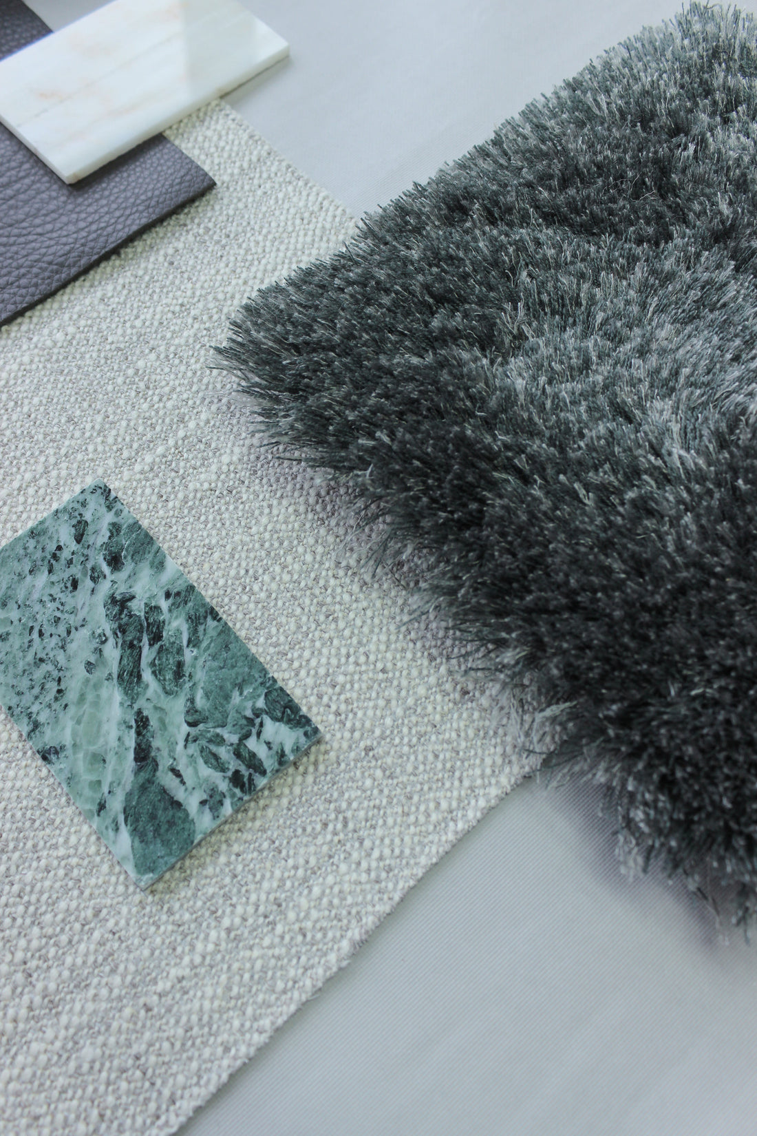 Show Off - Color 5609  Mohair &amp;  Bamboo rug, Hand tufted