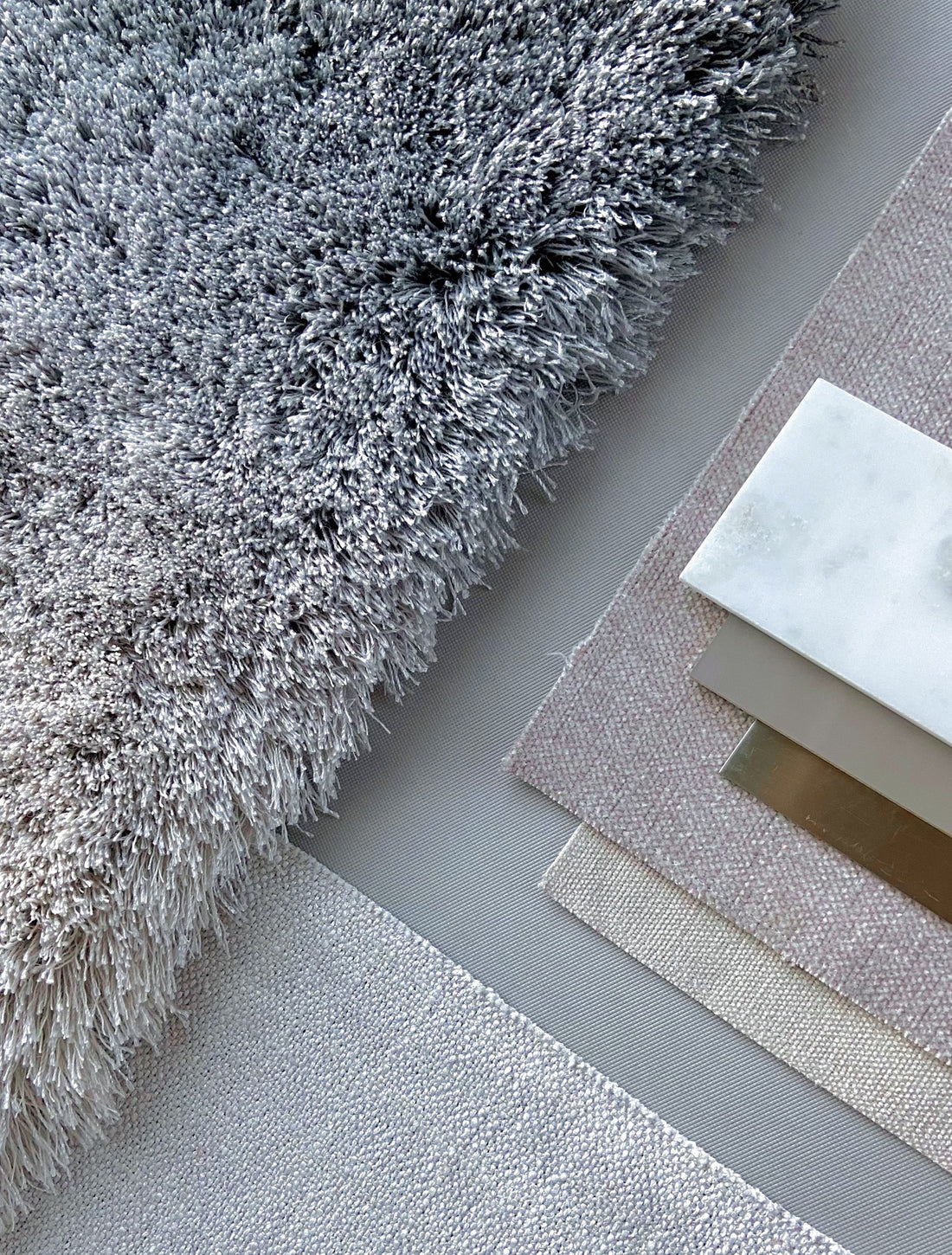 Show Off gradient - Color 5611  Mohair &amp; Bamboo rug, Hand tufted