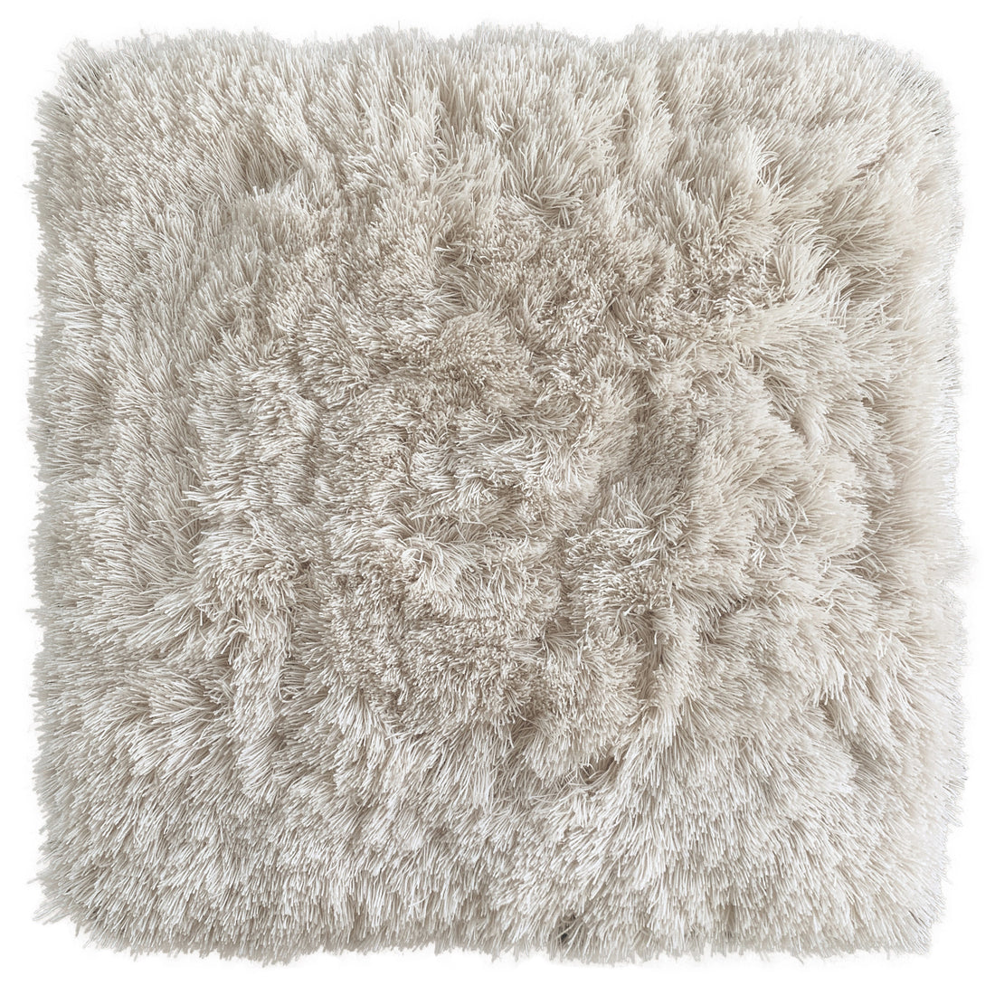 Super Moon 45 - Mohair rug,  Hand tufted, 45 mm pile, beige