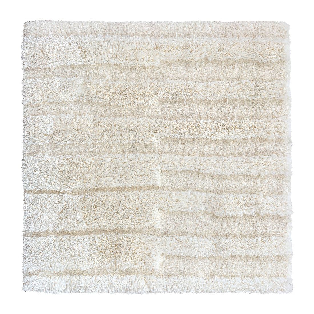 Un fold  -  Mohair Rug, Hand tufted, 14 mm &amp; 20 mm pille, white