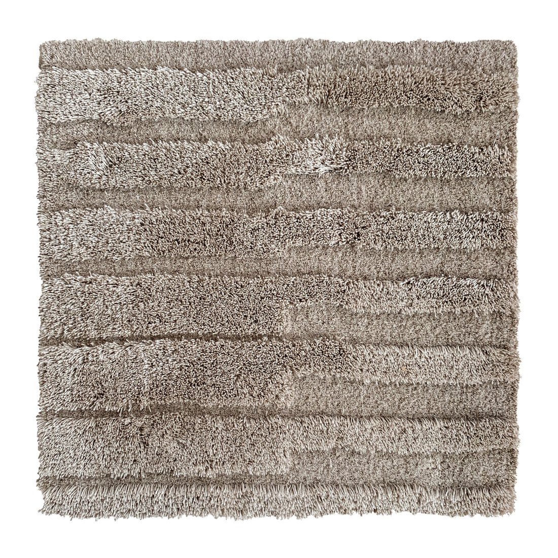 Un fold  -  Mohair Rug, Hand tufted, 14 mm &amp; 20 mm pille, grijs bruin 