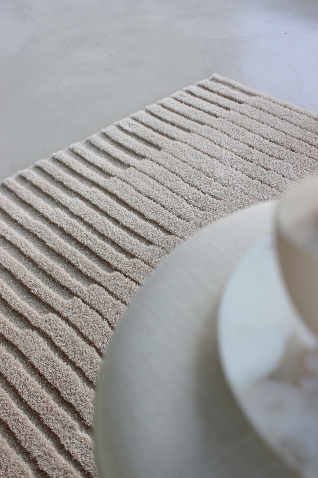 Un Fold - Color 8503  Mohair rug,  Hand tufted